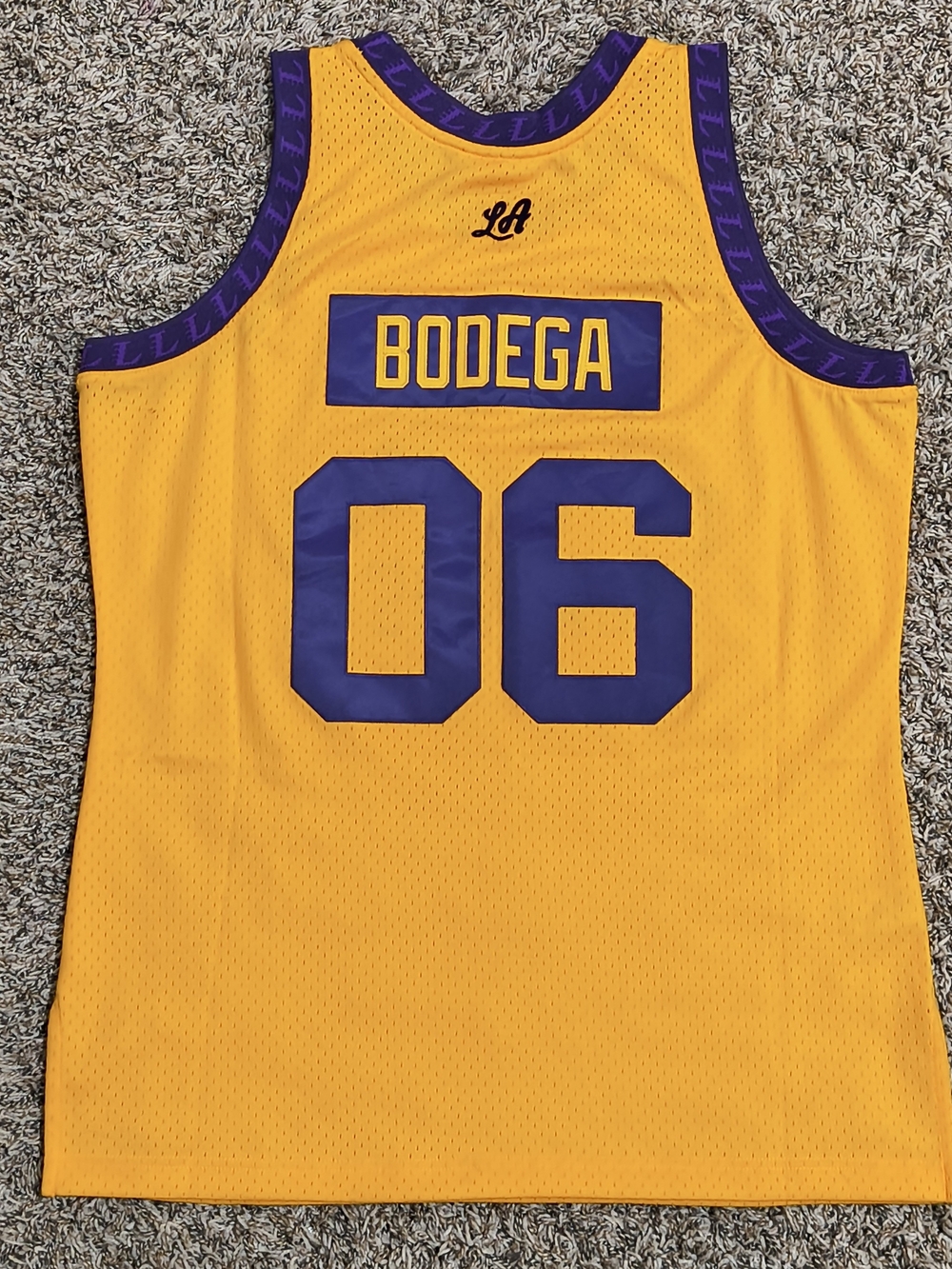 Los Angeles Lackers 75th Anniversary My Town Bodega Fashion Jersey Size Large - Picture 7 of 9